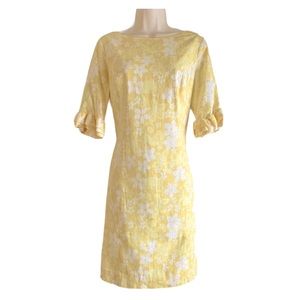 Lilly Pulitzer Linen Floral Fiesta Stretch Dress